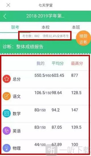 七天网络查成绩app下载家长版